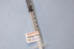 cosyntropin dose in syringe with label